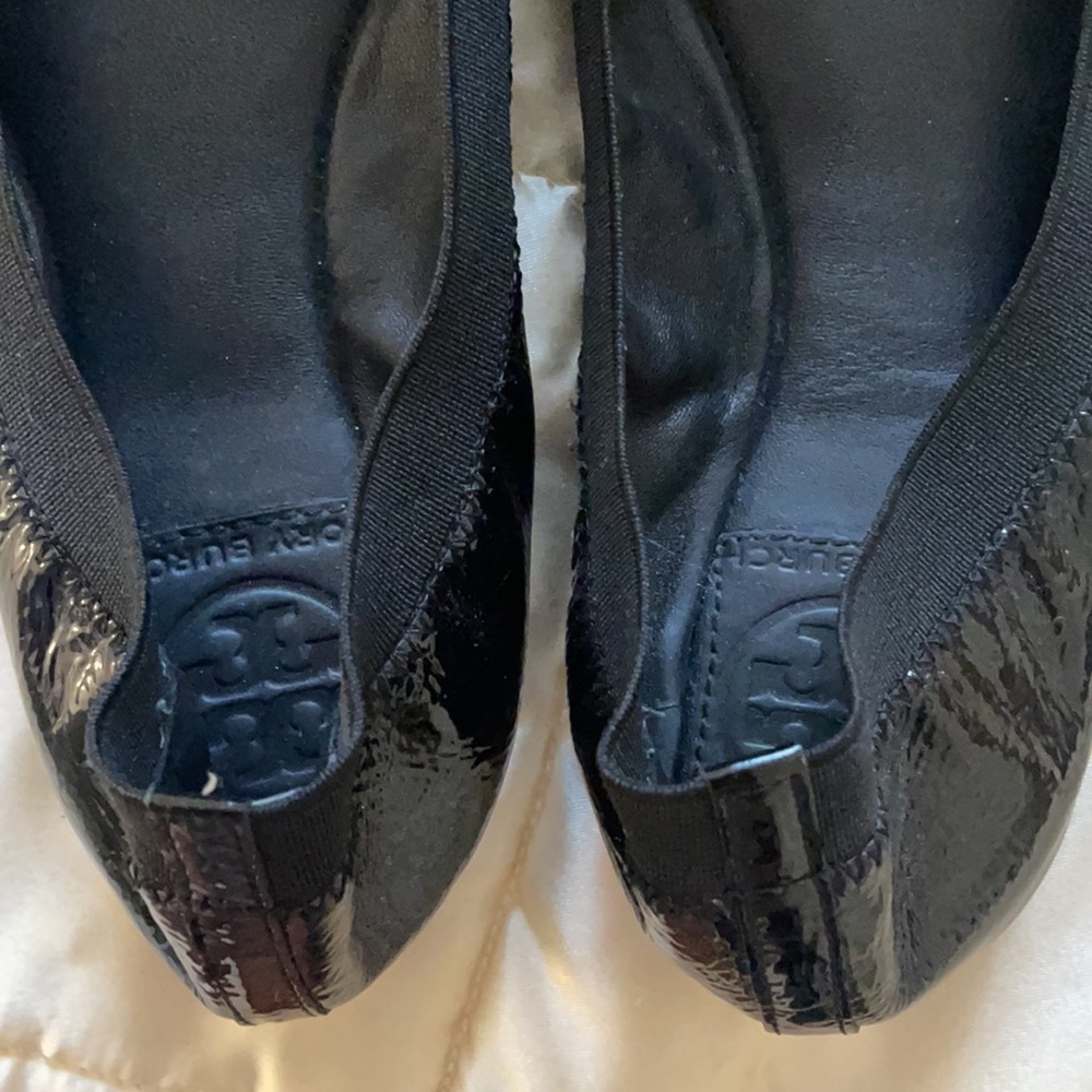 Tory Burch black patent leather ballet flats - Picture 4 of 5